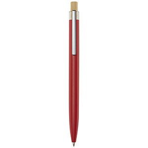 Penna a sfera in alluminio riciclato personalizzata Nooshin PF107879 - Rosso 