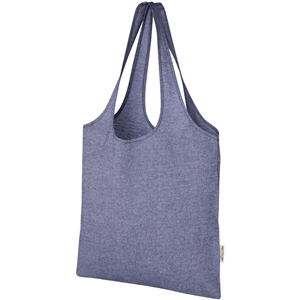 Shopper bag personalizzata in cotone riciclato 150 gr cm 40x39 PHEEBS PF120641 - Blu Melange 