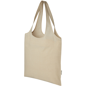 Shopper bag personalizzata in cotone riciclato 150 gr cm 40x39 PHEEBS PF120641 - Melange Naturale 