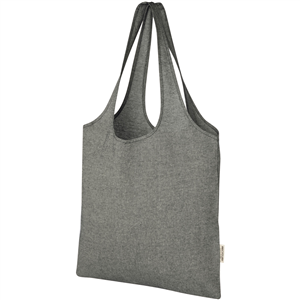 Shopper bag personalizzata in cotone riciclato 150 gr cm 40x39 PHEEBS PF120641 - Nero Melange 