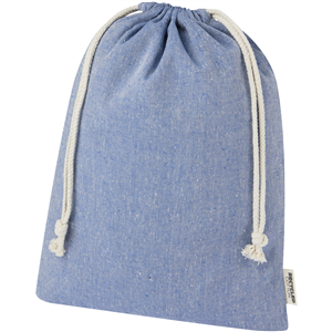 Sacchetto per confezione regalo grande in cotone riciclato 150 g/m2 Pheebs PF120672 - Blu Melange 