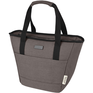 Borsa termica per 9 lattine in tela riciclata con portapranzo JOEY PF120679 - Grigio 