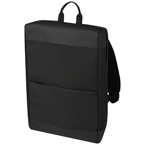 Zaino per computer portatile da 15,6" personalizzato in materiale riciclato con certificazione GRS Rise PF120697 - Nero 