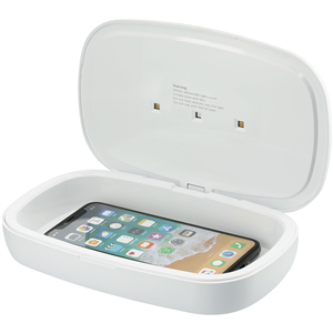 Sanificatore UV Capsule per smartphone con stazione di ricarica PF124134 - Bianco 