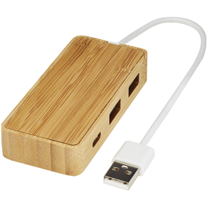 Hub USB in bamboo Tapas PF124306 - Naturale 