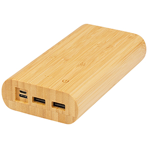 Power bank personalizzatoTulda da 20,000 mAh in bambù PF124324 - Naturale 