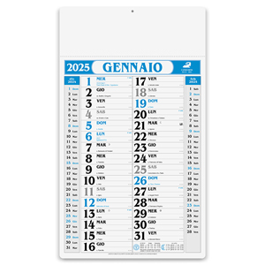 Calendario olandese mensile GIGANTE PPA520 - BLU