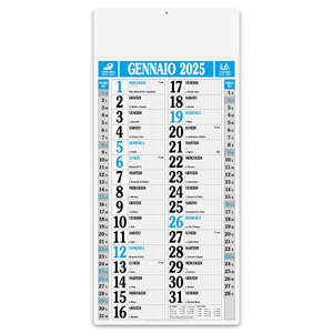 Calendario olandese mensile MAGNUM PPA523 - BLU