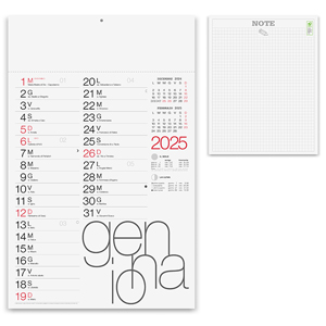 Calendario olandese mensile MODERNO PPA615 - Bianco