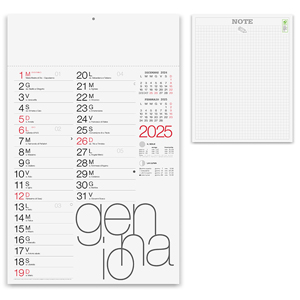 Calendario olandese mensile MODERNO PPA615 - BIANCO