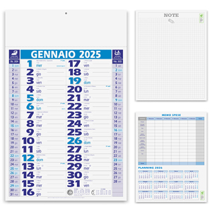 Calendario olandese mensile SMART PPA620 - Azzurro