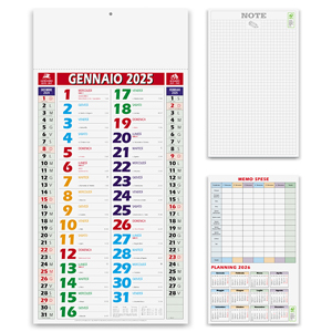 Calendario olandese mensile COLOR SHADED PPA658 - BIANCO