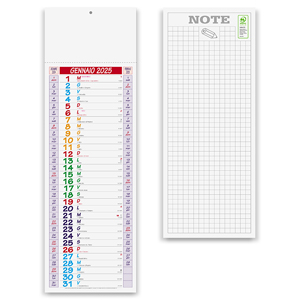 Calendario olandese silhouette MULTICOLOR PPA670 - Bianco