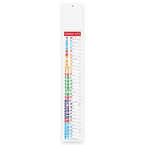 Calendario silhouette mensile testata termosaldata SQUARE PPA677 - Senza colore