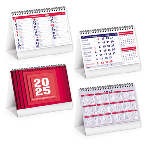 Calendario mensile da tavolo MIDI TABLE PPA700 - Rosso