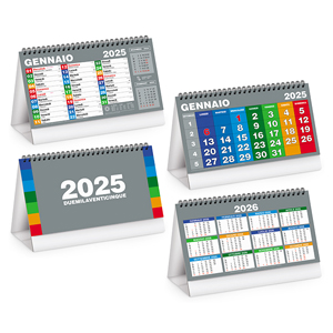 Calendarietto spiralato da tavolo mensile BLOCK TABLE PPA703 - Senza colore
