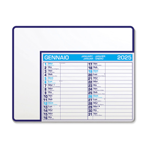 Tappetino mouse con calendario CALENDAR PAD EDGE PPA782 - Blu