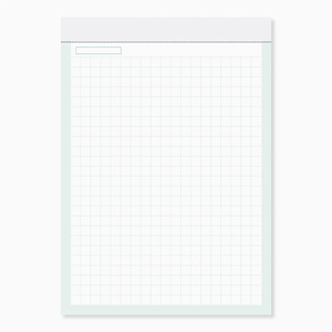 Block notes personalizzato da 50 fogli formato A4a quadretti BLOCK SQUARE PPA842 - Bianco