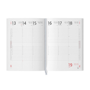 Agenda settimanale cm 17x24  PPB005TN - Bianco