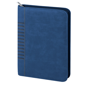 Agenda personalizzata giornaliera interno mobile, copertina in termovirante con zip cm 15x21 S/D seprati PPB025SDS - Blu