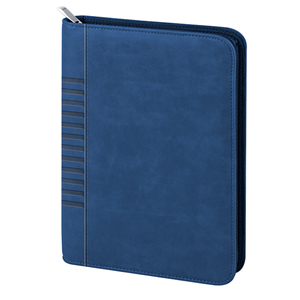 Agenda personalizzata giornaliera interno mobile, copertina in termovirante con zip cm 15x21 S/D seprati PPB025SDS - BLU