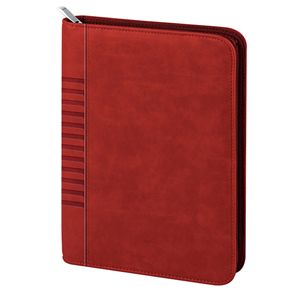 Agenda personalizzata giornaliera interno mobile, copertina in termovirante con zip cm 15x21 S/D seprati PPB025SDS - Rosso