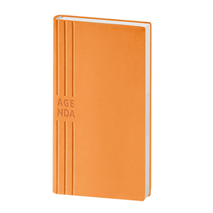 Agenda con copertina flessibile cm 8x15 settimanale  PPB209 - Arancio