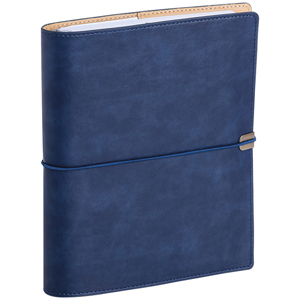 Agenda personalizzata giornaliera con interno mobile, copertina in termovirante con elastico cm 15x21 S/D abbinati PPB217SDA - Blu