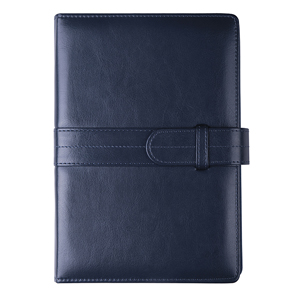 Agenda personalizzata giornaliera interno mobile, copertina in similpelle con fibbia cm 15x21 S/D abbinati PPB226SDA - Blu