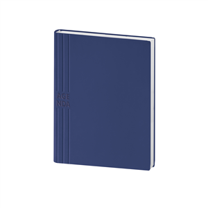 Agenda personalizzabile giornaliera con interno intercambiabile, copertina in TAM cm 15x21 PPB245 - Blu