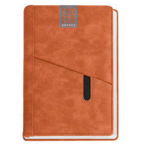 Agenda personalizzabile giornaliera 324 pagine con tasche cm 15x21 S/D abbinati PPB265 - Arancio