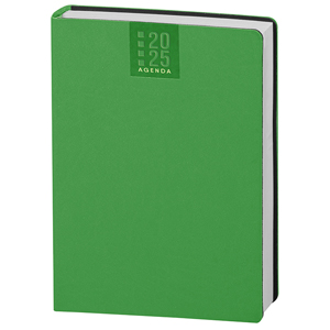 Agenda personalizzata giornaliera 324 pagine con copertina in termovirante cm 17x24 S/D abbinati PPB320 - Verde lime