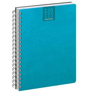 Agenda personalizzata giornaliera 336 pagine con copertina in termovirante cm 15x21 PPB375 - Azzurro