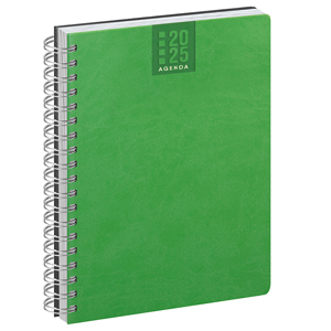 Agenda personalizzata giornaliera 336 pagine con copertina in termovirante cm 15x21 PPB375 - Verde lime