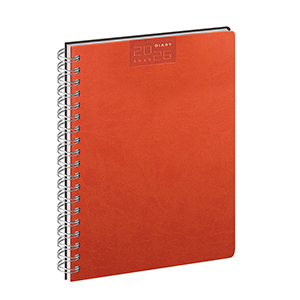 Agenda settimanale 128 pagine cm 17x24 SPIRAL PRINTFLEX PPB380 - Arancio