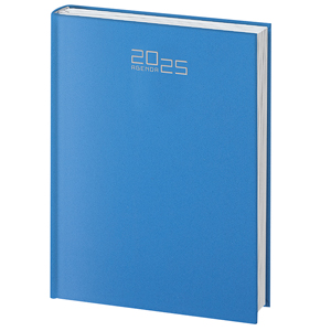 Agenda personalizzata giornaliera 320 pagine cm 12x17 S/D abbinati PPB520 - Azzurro