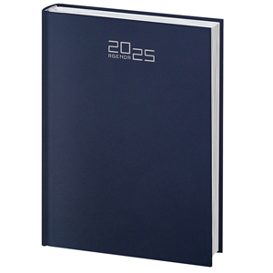 Agenda personalizzata giornaliera 320 pagine cm 12x17 S/D abbinati PPB520 - Blu