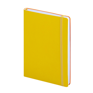 Quaderno personalizzato flessibile con elastico in formato A5 FLEX NOTE PPB582 - Giallo
