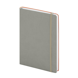 Quaderno personalizzato flessibile con elastico in formato A5 FLEX NOTE PPB582 - Grigio