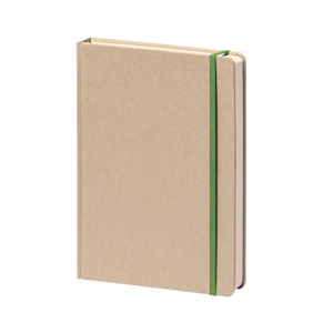 Quaderno con elastico e copertina in craft paper in formato A5 NOTES KRAFT BIG PPB589 - Verde