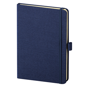 Quaderno personalizzato con copertina in tessuto in formato A5 NOTES WAVE PPB594 - Blu