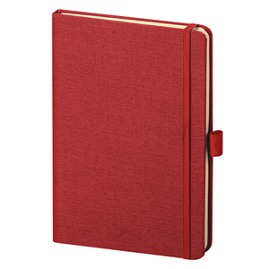 Quaderno personalizzato con copertina in tessuto in formato A5 NOTES WAVE PPB594 - Rosso
