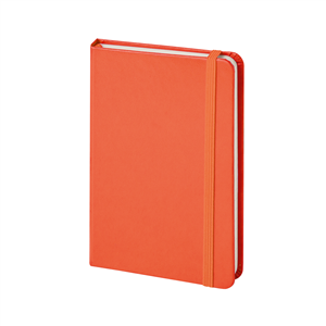 Quaderno pubblicitario con elastico in formato A6 NOTES COLOR PPB614 - Arancio