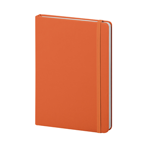 Taccuino personalizzato con elastico e copertina in poliuterano in formato A5 PU NOTES PPB620 - Arancio