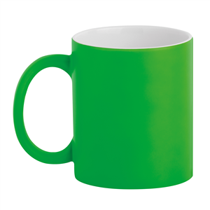 Tazza personalizzata in ceramica colori fluo 320 ml LASER MUG PPC462 - Verde