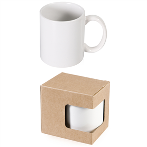 Tazza mug per sublimazione in ceramica 320 ml SUBLI MUG BOX PPC466 - Bianco