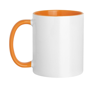 Tazza sublimazione in ceramica con interno colorato 320 ml SUBLI COLOR MUG PPC467 - Arancio