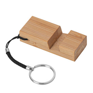 Portachiavi legno con supporto smartphone GAP PPE080 - Marrone