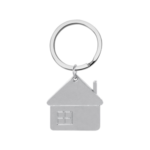 Portachiavi a forma di casa SWEET HOME PPE095 - Silver