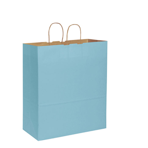 Borsa in carta colorata personalizzata cm 45x48x20 PPG015 - Azzurro